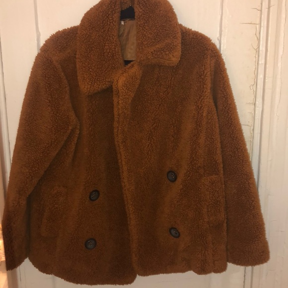 Free People Jackets & Blazers - XS Free People teddy bear jacket